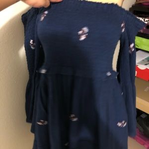 Blue free people dress